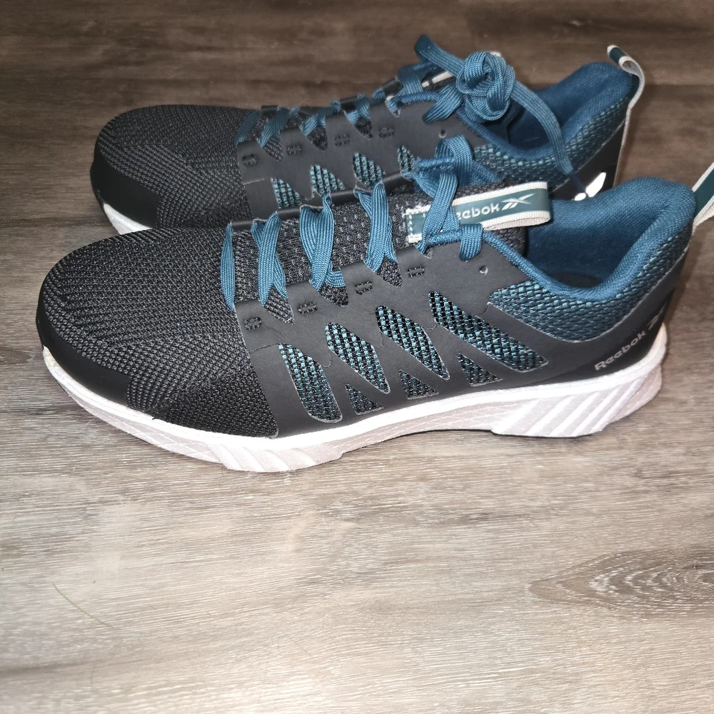 Reebok Women Blue RB314 Fusion Flexweave Safety Toe‎ Athletic Work Shoe Size 12M